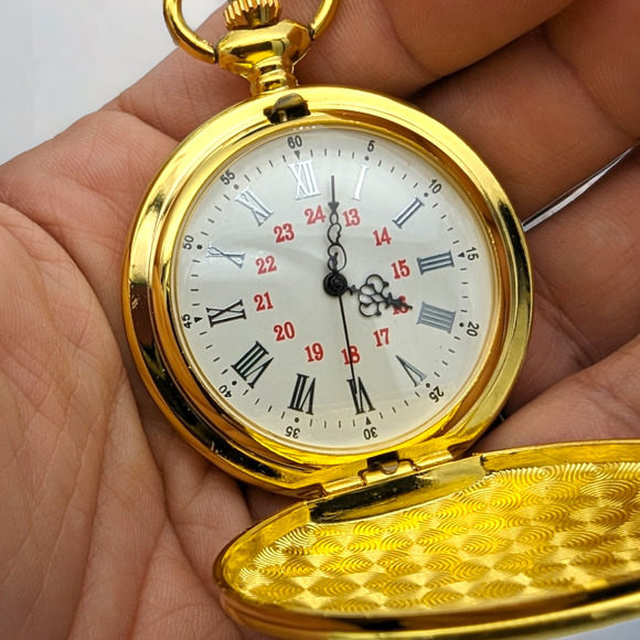 Pocket Watch for Son GIFT Love Birthday Wedding Boy New Classic Gold Tone - Picture 2 of 6